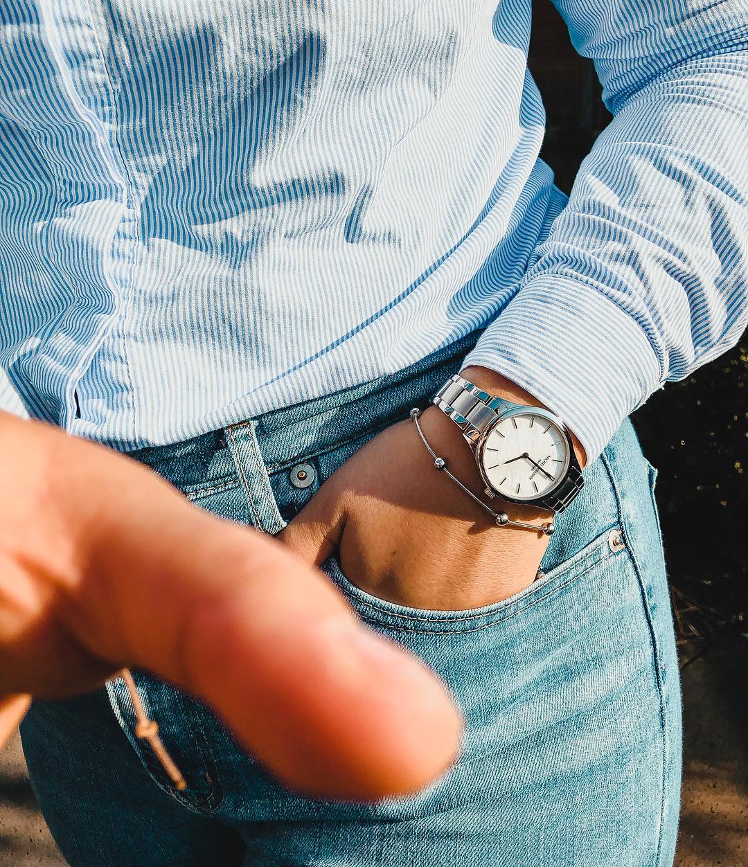 Michel Wagner Horloge - Zilverkleurig - Mariana wit