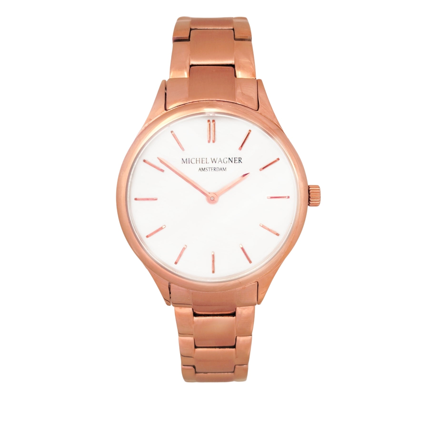 Michel Wagner Horloge - Rosegoudkleur - Mariana wit